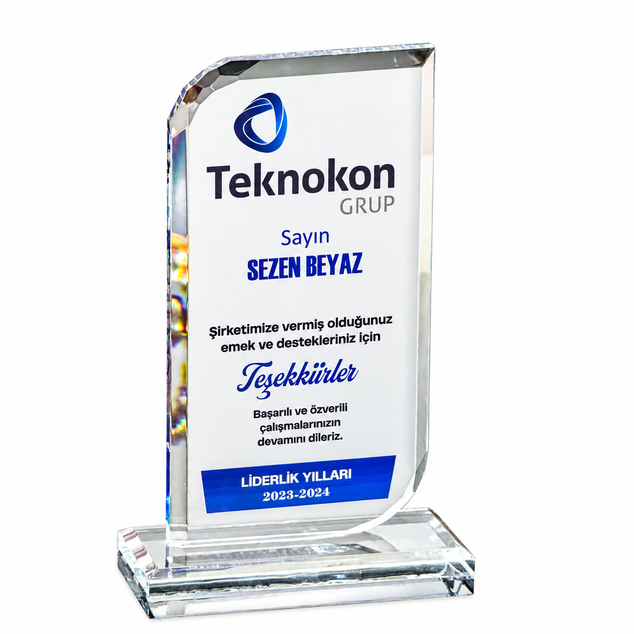 Kristal Plaket P111