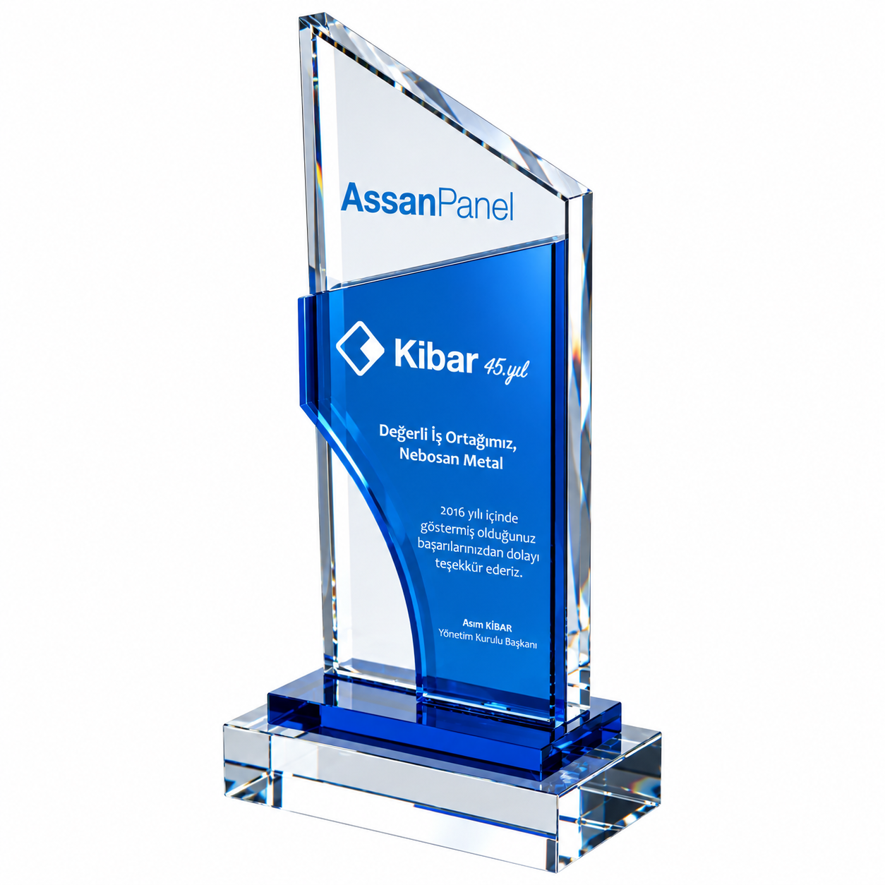 Kristal Plaket PB863
