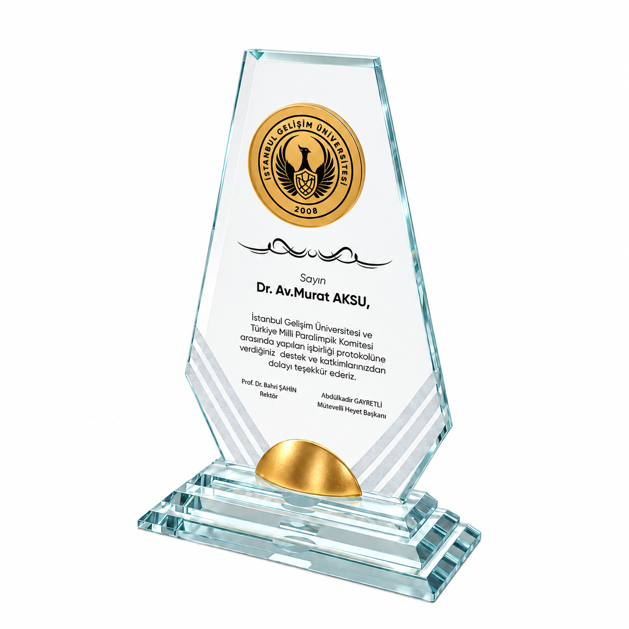Kristal Plaket PB701