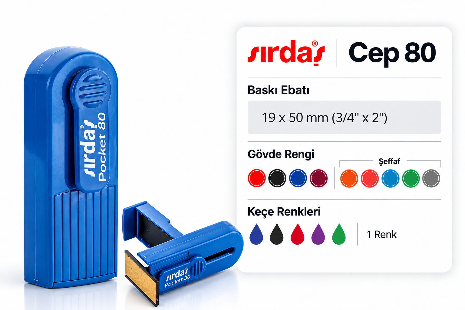 Sırdaş Pocket 80 - Cep Kaşesi