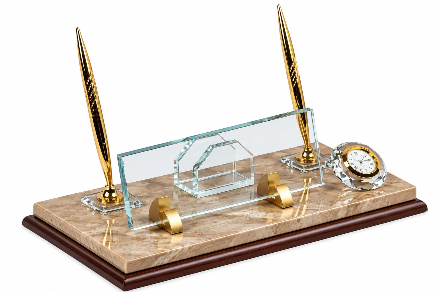 550 Ahşap Tabanlı Mermer Set