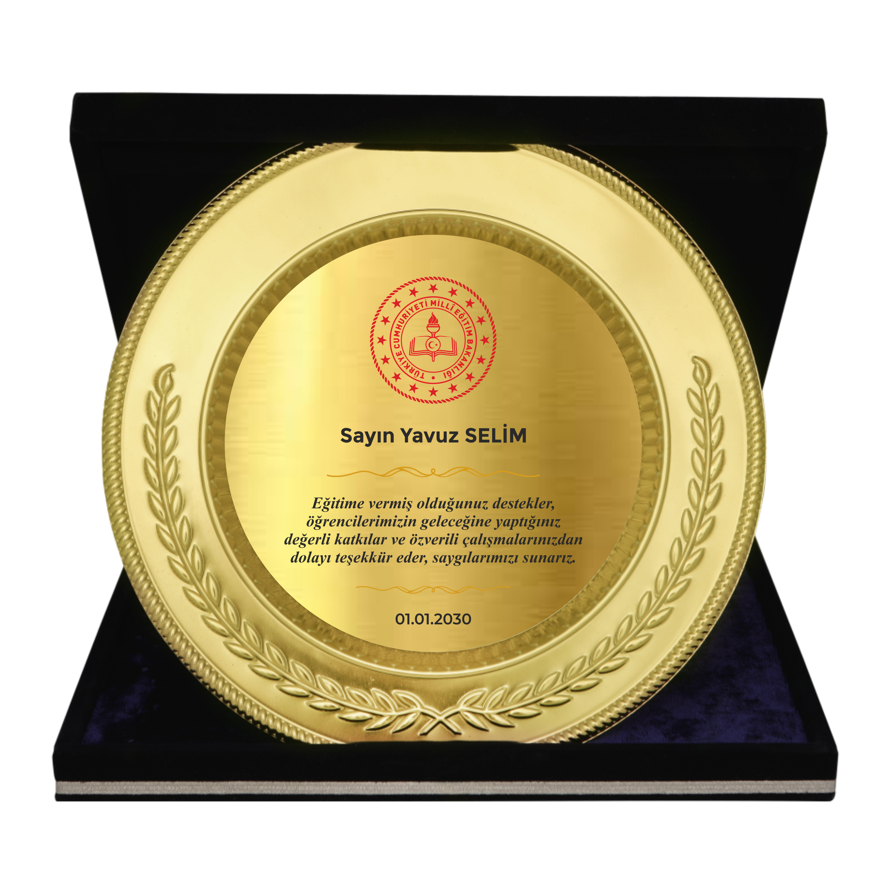Altın Tabaklı Plaket T1