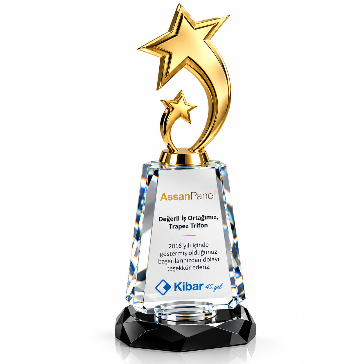 Kristal Plaket PB956