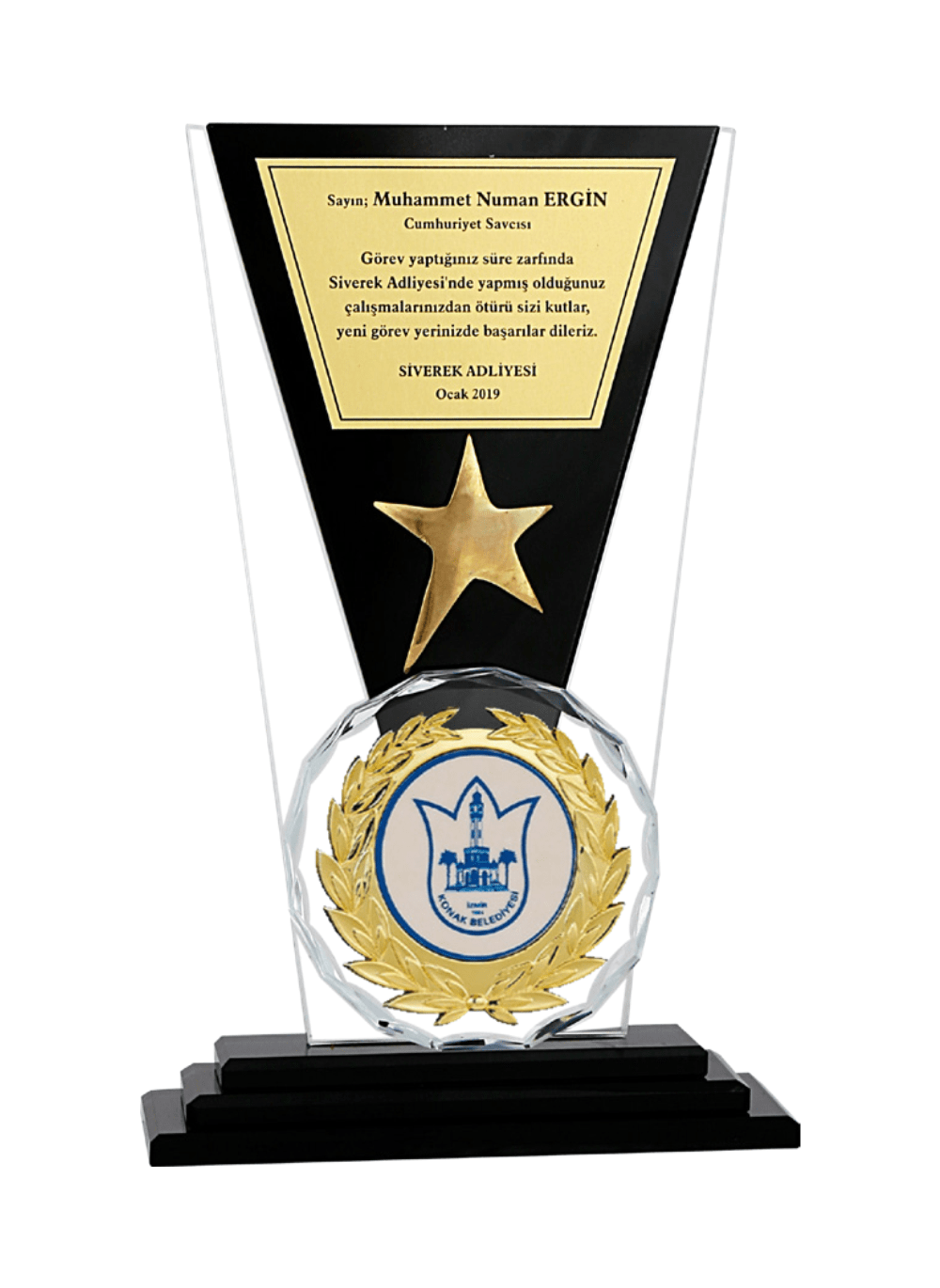 Kristal Plaket  T164
