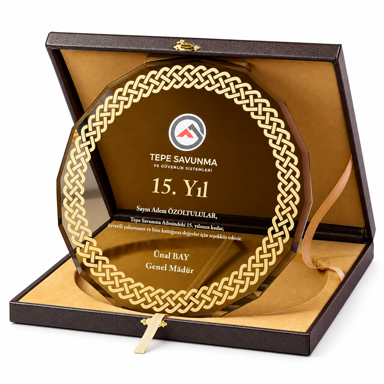 Kristal Tabak Plaket KT105