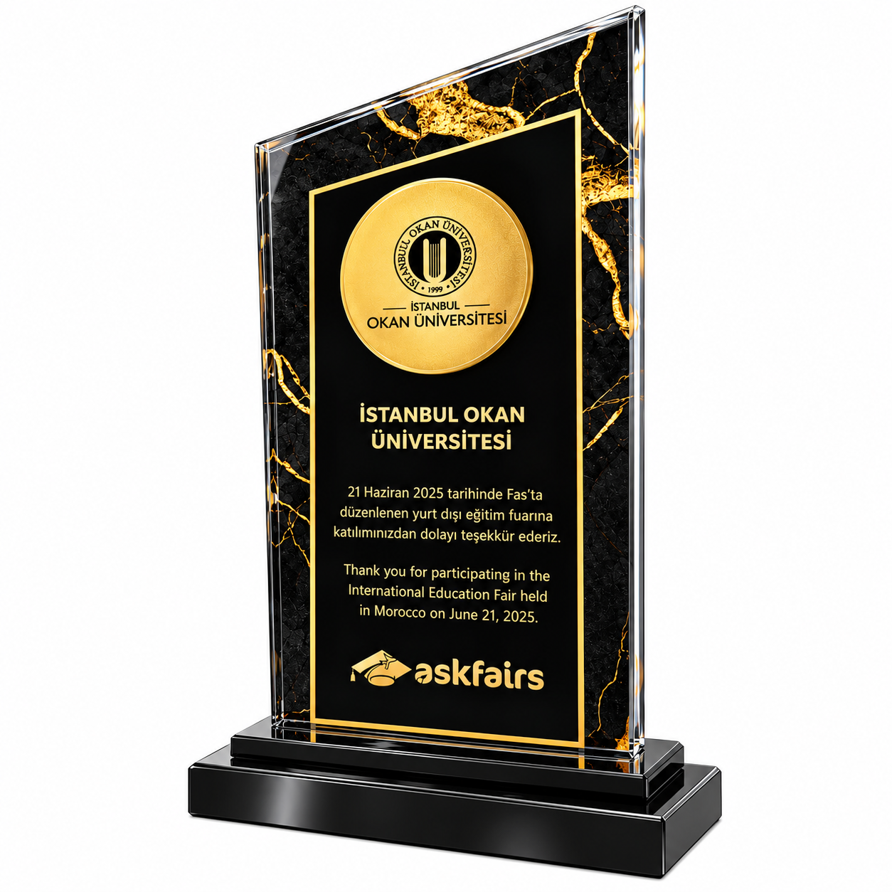 Kristal Plaket PB807