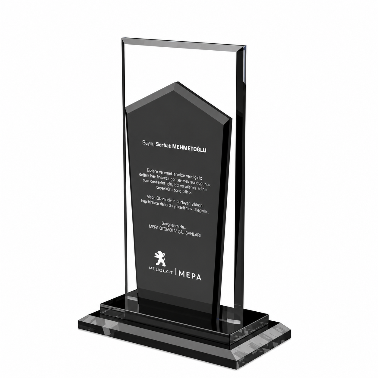Kristal Plaket PB606