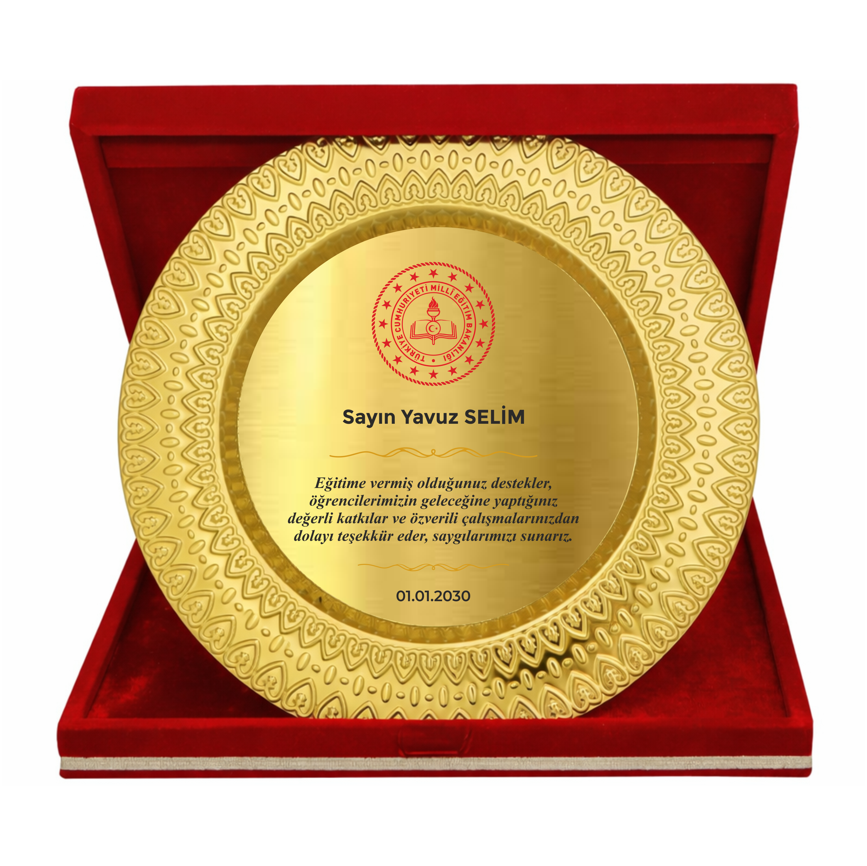 Altın Tabak Plaket T3
