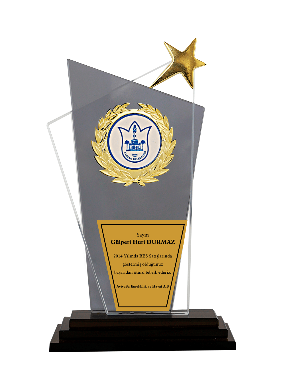 Kristal Plaket T8